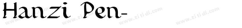 Hanzi Pen字体转换